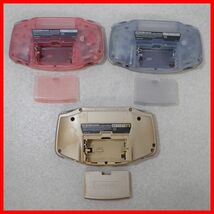 1円〜 GBA ゲームボーイアドバンス 本体 AGB-001 ミルキーブルー/ミルキーピンク/ゴールド まとめて3台セット Nintendo 箱付 ジャンク【10_画像6