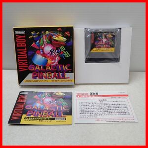 ◇動作保証品 VB バーチャルボーイ GALACTIC PINBALL ギャラクティック・ピンボール Nintendo 任天堂 箱説付【PP