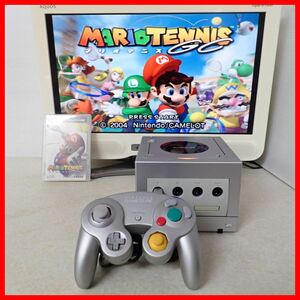 動作品 GC ゲームキューブ 本体 シルバー＋マリオテニスGC まとめてセット 任天堂 Nintendo【20