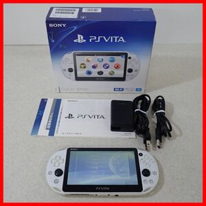 PSVITA プレイステーション・ヴィータ 本体 PCH-2000 グレイシャーホワイト SONY ソニー 箱説付 ジャンク【10