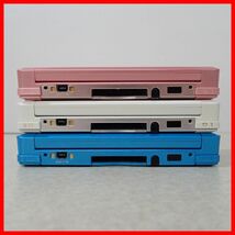 動作品 ニンテンドー3DS 本体 CTR-001 ライトブルー/ミスティーピンク/アイスホワイト まとめて3台セット Nintendo 箱説付【10_画像7