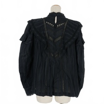 イザベル マラン エトワール ISABEL MARANT ETOILE プルオーバー レース シャツ ブラウス 長袖 36 黒 ブラック IM021829050E レディース_画像2