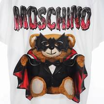 未使用品 モスキーノ MOSCHINO 20SS バッド テディベア プリント Tシャツ カットソー 半袖 M ホワイト 白 A0711 レディース_画像4