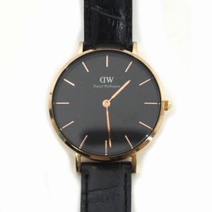 ダニエルウェリントン DANIEL WELLINGTON 腕時計 アナログ 替えベルト付属 クウォーツ 黒 30mm ブラック レディース