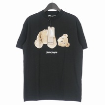 パームエンジェルス PALM ANGELS プリントTシャツ バックロゴ カットソー 半袖 S ブラック 黒 PMAA001C99 JER001 メンズ_画像1