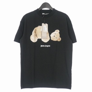 パームエンジェルス PALM ANGELS プリントTシャツ バックロゴ カットソー 半袖 S ブラック 黒 PMAA001C99 JER001 メンズ