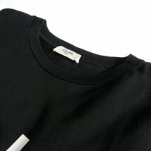 セリーヌ CELINE 22SS ロゴプリント ルーズ Tシャツ 半袖カットソー XS 黒 ブラック 2X16B671Q 国内正規 レディース_画像4