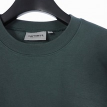 カーハート carhartt SWEATSHIRT スウェット シャツ トレーナー クルーネック 刺? ロゴ M グレー メンズ_画像3