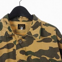 アベイシングエイプ A BATHING APE カモ柄 シャツ ジャケット 長袖 L マルチカラー 1930-131-005 メンズ_画像3