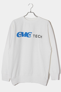 未使用品 23AW CHALLENGER チャレンジャー SIZE:M CMC TECH C/N SWEAT プリント クルーネックスウェット トレーナー WHITE ホワイト CLG-SW