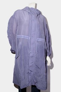 INSCRIRE Anne s clear nylon long hood coat 36 BLUE blue 120SS-CT43 /** lady's 