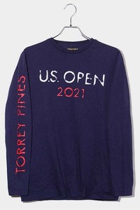 POLO GOLF RALPH LAUREN ポロゴルフ ラルフローレン US Open 2021 Torrey Pines プリント 長袖Tシャツ XS NAVY ネイビー /◆ メンズ