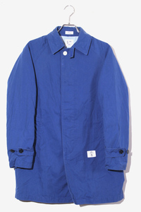 BEDWIN ベドウィン SOUTIEN COLLAR COAT SLOVAK スロバキア ギンガムチェック ステンカラーコート 1 BLUE ブルー 14SB5303 /◆ メンズ