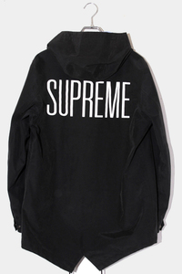 13SS Supreme シュプリーム SUZE:M Taped Seam Fishtail Parka テープシーム フィッシュテールパーカー モッズコート Black ブラック /●