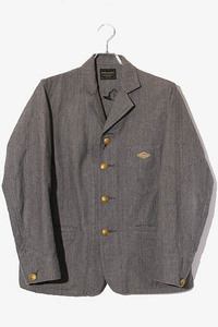 GLADHAND＆CO. グラッドハンド EPISTLE JACKET エピスルジャケット コットン ペイント シングル 3B テーラードジャケット M GRAY グレー /