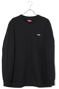 17AW Supreme シュプリーム SIZE:XL Metallic Box Logo L S Tee メタリックボックスロゴ 長袖Tシャツ Black ブラック /● メンズ