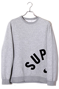 22SS Supreme × Nike シュプリーム ナイキ SIZE:S Arc Crewneck アーチロゴ クルーネックスウェット トレーナー Heather Grey ヘザーグレ