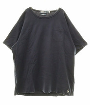 ビームス BEAMS × POLO RALPH LAUREN T-SHIRT NAVY XXL ポロ ラルフローレン 別注 Tシャツ ネイビー 胸ポケット 【ブランド古着ベクトル】_画像1