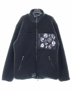 ウィンダンシー WIND AND SEA × NBA REVERSIBLE FLEECE JACKET BLACK L WDS-C-NBA-24-Q1-01 リバーシブル フリース ジャケット ブラック24