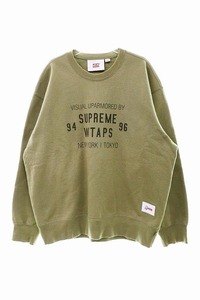 シュプリーム SUPREME 21AW WTAPS Crewneck クルーネック スウェット トレーナー L【ブランド古着ベクトル】240308☆AA★ メンズ