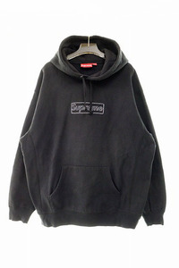 シュプリーム SUPREME 21SS KAWS Chalk Logo Hooded Sweatshirt パーカー L【ブランド古着ベクトル】240309☆AA★ メンズ