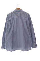 ソフ SOPH. SOPHNET. ソフネット 21AW ALBINI BIG REGULAR COLLAR SHIRT アルビニ社 ロゴ 刺繍 ビッグ レギュラー カラー ストライプ 長袖_画像2