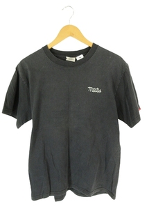ブリンク Bullink Tシャツ クルーネック 刺繍 バックプリント 黒 L QQQ メンズ