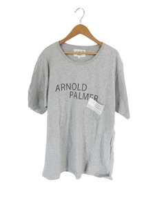 アーノルドパーマー Arnold Palmer Tシャツ クルーネック 半袖 胸ポケット 文字 ロゴ 星 グレー 4 QQQ メンズ