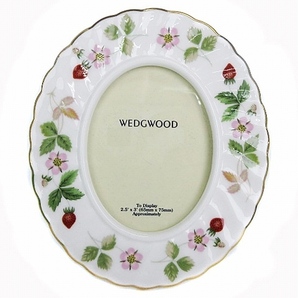 ウェッジウッド WEDGWOOD ワイルドストロベリー フォトフレーム フォトスタンド 写真立て オーバル 白 ホワイト ■GY18 その他の画像1