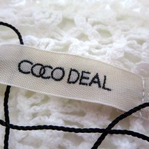 未使用品 ココディール COCO DEAL カーディガン ボレロ ざっくり かぎ編み コットン M-L 2 白 ホワイト 美品 レディース_画像4