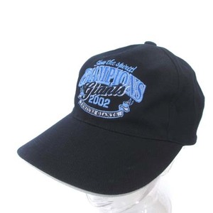 読売ジャイアンツ チャンピオンズ2002 帽子 野球帽 キャップ コットン ブラック 黒 メンズ