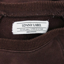 アーバンリサーチ サニーレーベル URBAN RESEARCH Sonny Label トレーナー 長袖 クルーネック 裏起毛 L ブラウン 茶 /YM33 メンズ_画像4