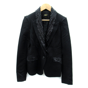  Another Addition Arrows ngn tailored jacket средний длина украшен блестками общий подкладка одиночный кнопка шерсть M чёрный черный женский 
