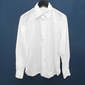 メーカーズシャツ カマクラ MAKER'S SHIRT 鎌倉 長袖 シャツ ブラウス 11 白系 ホワイト 日本製 透け感 綿 コットン 無地 レディース