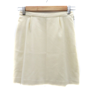  A.P.C. A.P.C. flair skirt mini height plain wool XS ivory /YK11 lady's 