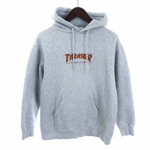 スラッシャー THRASHER MAGAZINE AA HARDWARE パーカー プルオーバー 長袖 プリント フーディ 裏起毛 ヘザーグレー S メンズ