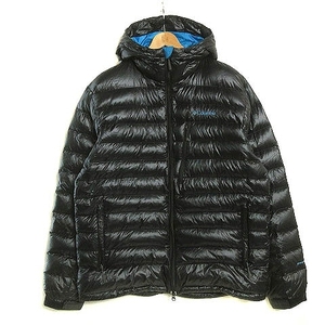 コロンビア Columbia クレイターレイク2 ダウンジャケット ダブルジップ ナイロン ワンポイント ロゴ刺繍 209 PM5324 黒 ブラック XL