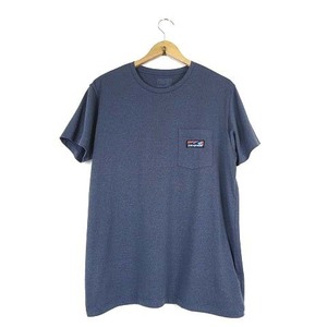 パタゴニア Patagonia 20SS Tシャツ カットソー ハイブリッド ポケット レスポンシビリティ 半袖 L ネイビーグレー 美品 国内正規品