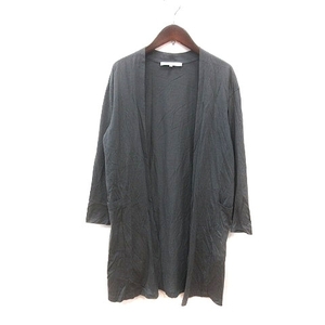  Untitled UNTITLED cardigan long long sleeve 1 gray /MS lady's 