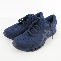 アシックス asics GEL-QUANTUM 360 KNIT 2 T840N ランニングシューズ スニーカー US7 1/2 25.5cm 紺 ネイビー メンズ_画像2