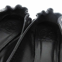 トリーバーチ TORY BURCH ミニー トラベル バレエシューズ フラットシューズ レザー 黒 ブラック 8M 24.5cm位 靴 ■SM1 レディース_画像7