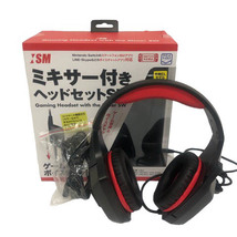 イズム ISM ミキサー付きヘッドセット ISM-SW060 ゲーム機対応 有線 オーバーイヤー 黒 ブラック 赤 レッド ※TP その他_画像7