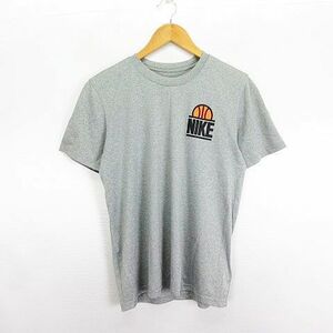 ナイキ NIKE Tシャツ カットソー 半袖 クルーネック DRI-FIT M グレー スポーツウェア ※EKM メンズ