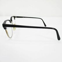 Bausch&Lomb ボシュロム メガネ 眼鏡 度入り 50□20 145 ブラック 黒 ハーフリム ブラック 黒 アイウェア メンズ_画像5