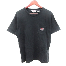 ベンデイビス BEN DAVIS カットソー Tシャツ ラウンドネック 半袖 L 黒 ブラック /AU メンズ_画像1
