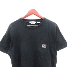 ベンデイビス BEN DAVIS カットソー Tシャツ ラウンドネック 半袖 L 黒 ブラック /AU メンズ_画像3