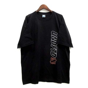 アンディフィーテッド UNDEFEATED オーバーサイズ ロゴ Tシャツ 半袖 クルーネック 2022SS ブラック 黒 メンズ