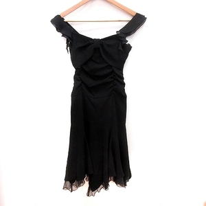  Dear Princess Dear princess One-piece dress A line knee height no sleeve black black /RT lady's 