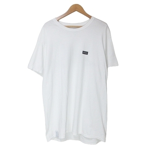 ディセンダント DESCENDANT 近年 Tシャツ 半袖 カットソー プリント クルーネック 3 L相当 白 IBO49 X メンズ