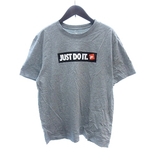 ナイキ NIKE THE NIKE TEE カットソー Tシャツ プリント 半袖 L グレー /AU メンズ